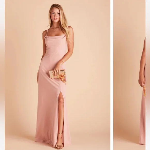 Birdy Grey Ash Crepe Bridesmaid Dress- Dusty Rose - Picture 1 of 3